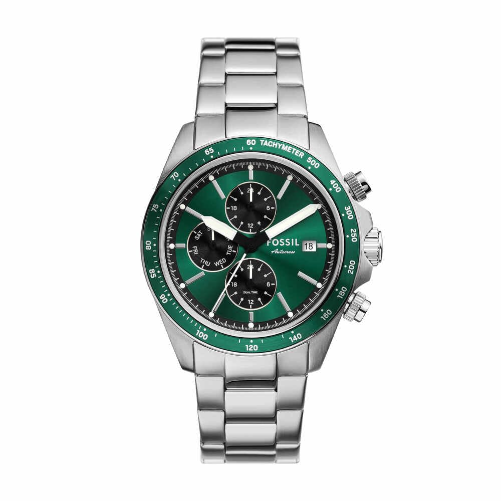 Fossil Fossil Autocross Men's Watch, Multifunction Quartz Movement with Stainless Steel or Leather Strap