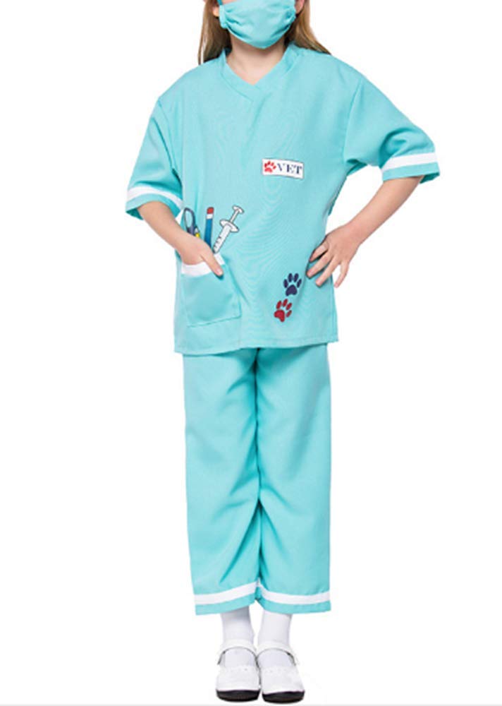 Mitef Children's Day Veterinary Costumes Doctors Game Suits Kids Clothing