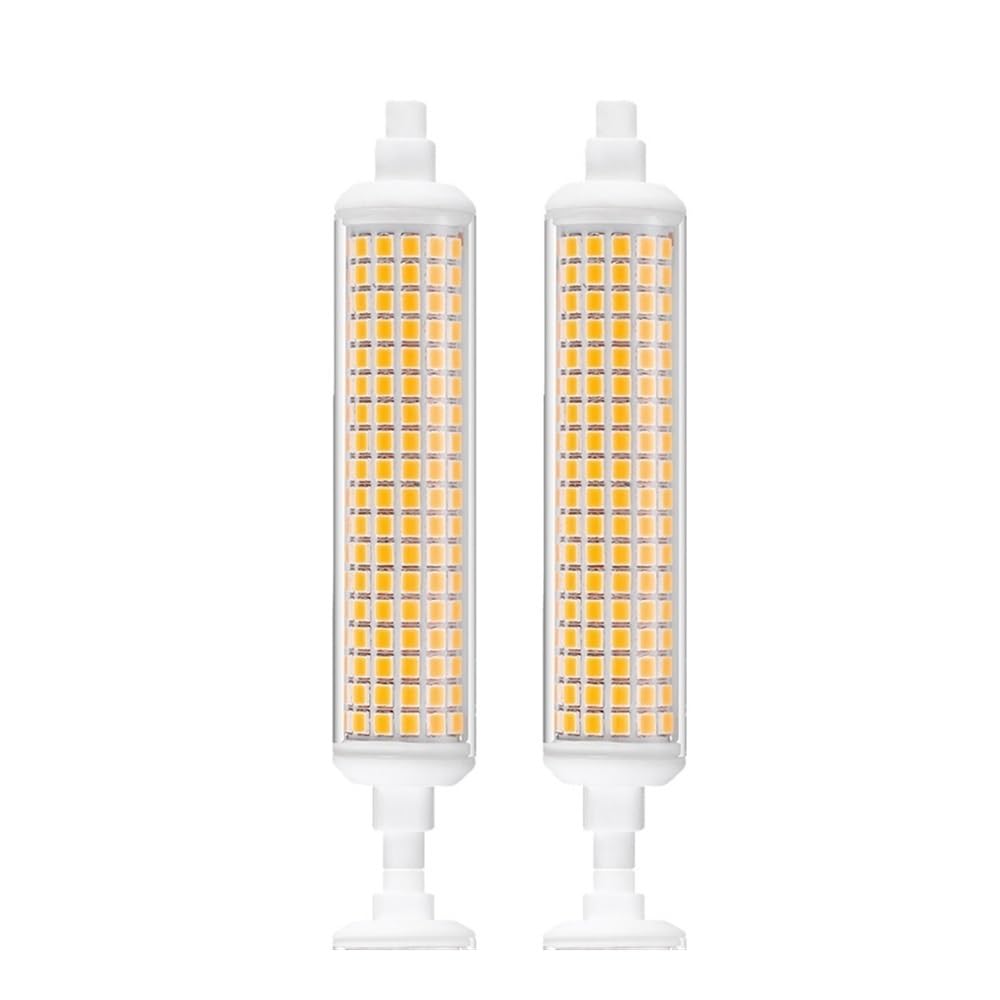 Fengyan Lighting Lot de 5 ampoules LED R7s 118mm AC220V SMD2835 10W R7S.(Warm White)
