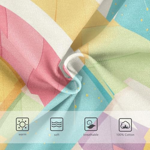 KLL Colorful Stripes Toddler Boy Pure Cotton Briefs Breathable Children Panties3