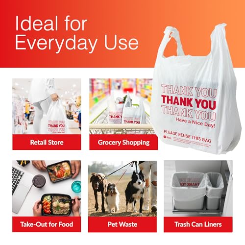 Reli. 1050 Count Thank You Plastic Bags