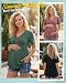 Cutecrop 3 Pack Women Maternity Shirts Short Sleeve Pregnancy Tunic Tops 2026 Summer Casual V Neck Flowy Maternity Blouse(Black, Pink, Green,L)