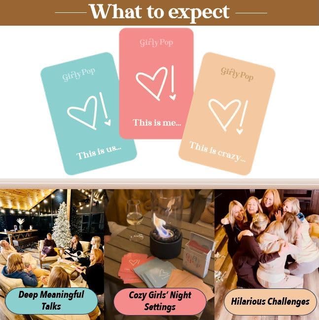 Miniatura 7 de Girly POP! A Fast-paced Girls - Juego de cartas para niñas  Relleno de calcetines  Perfecto para despedidas de soltera  Cumpleaños  Escapada de fin