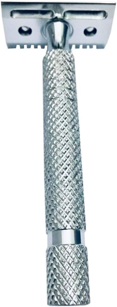 Romer-7 S1 Premium Finish Safety razor with Combo Head & Stainless Steel Handle + SS Blade