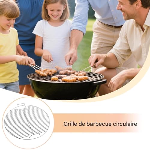 Grille de cuisson ronde en acier inoxydable pour barbecue extérieur BBQ - 3