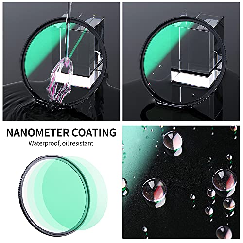 K&F Concept 58Mm Black Diffusion 1 Filter Mist Cinematic Effects Lens Filter With 28 Multi-Layer Coated, Waterproof/Scratch Resistant Dream Effect Filter For Camera Lens (Nano-X Series) #TOP5