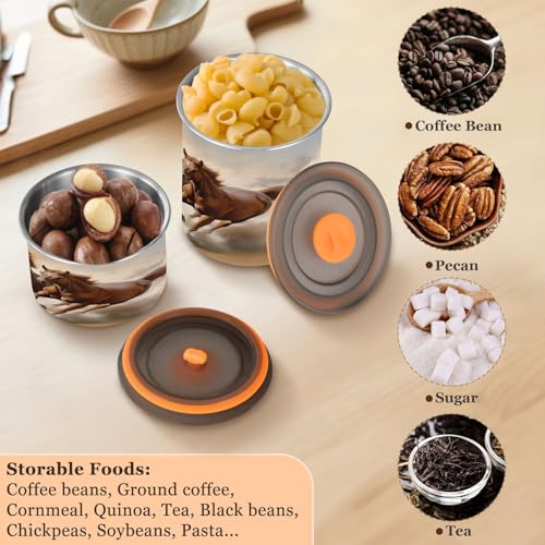 Envase hermético de acero inoxidable para café 900 ml miniatura 5