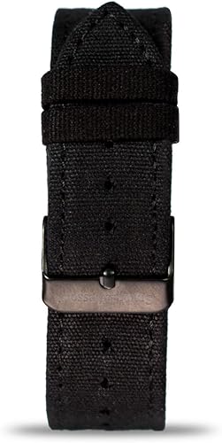 Miniatura 6 de Smith  Wesson Cadet Luminous Mens Watch Japanese Movement 5ATM Stainless Steel Caseback Precision Quartz Water Resistant Date Display Canvas Strap