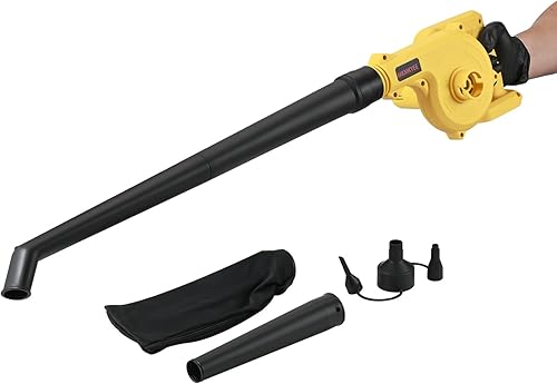 Soplador inalámbrico para batería DEWALT de 20 V máximo, soplador pequeño 3 en 1, aspiradora e inflable, compatible con batería DEWALT de MKMKYEE