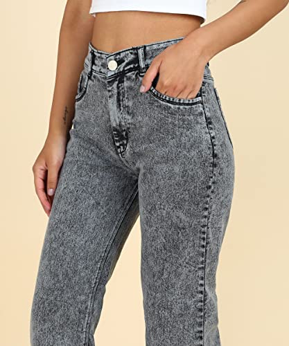 Image of Glossia Women Baggy Jeans || Women Jeans Pant || Baggy Jean's for Women's High Waist || Straight Jean's for Women's || Ladies Jean,s for Woman || Loose Jean,s for Woman Stylish (B0DGG76VYW)