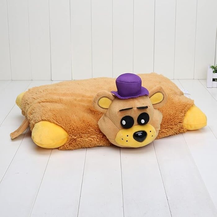 Buy FNAF plush 43cm*30cm plush Pillow Golden Freddy Fazbear foxy plush