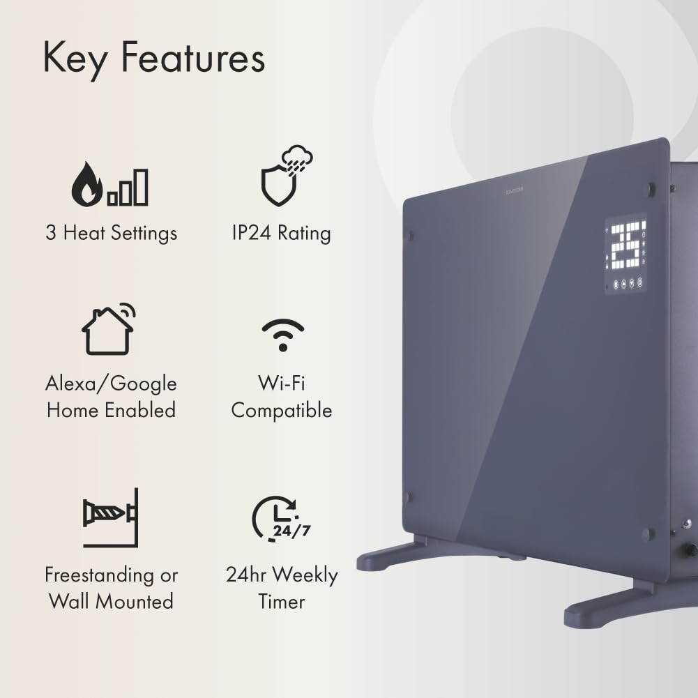 Futura Blyss Wall Mounted Glass Panel Heater Manual Purus Eco