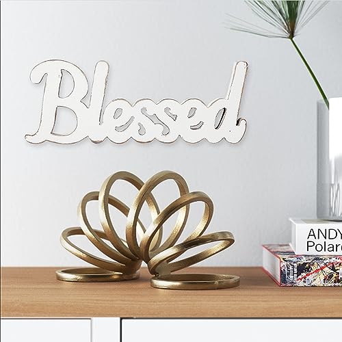 Sintosin 31AA Rustic White Wooden Blessed Sign thumb #4