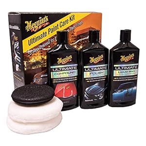 Meguiar’s ULTPCKITEU Ultimate Paint Care Kit: 3 step process for the perfect paint finish. Contains: compound, car polish & car wax