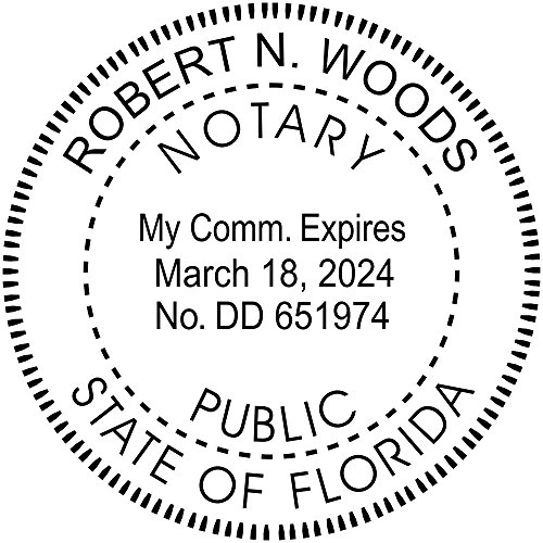 Florida Round Notary Stamp | Official State Notary Stamp |