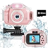 Agoigo Upgrade Kids Selfie Waterproof Camera Toys for 3-12 Year Old Boys Girls Christmas Birthday...