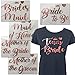 Price comparison product image Blue Planet Team Bride Rose Gold Iron on T Shirt Transfer (Bride to Be)