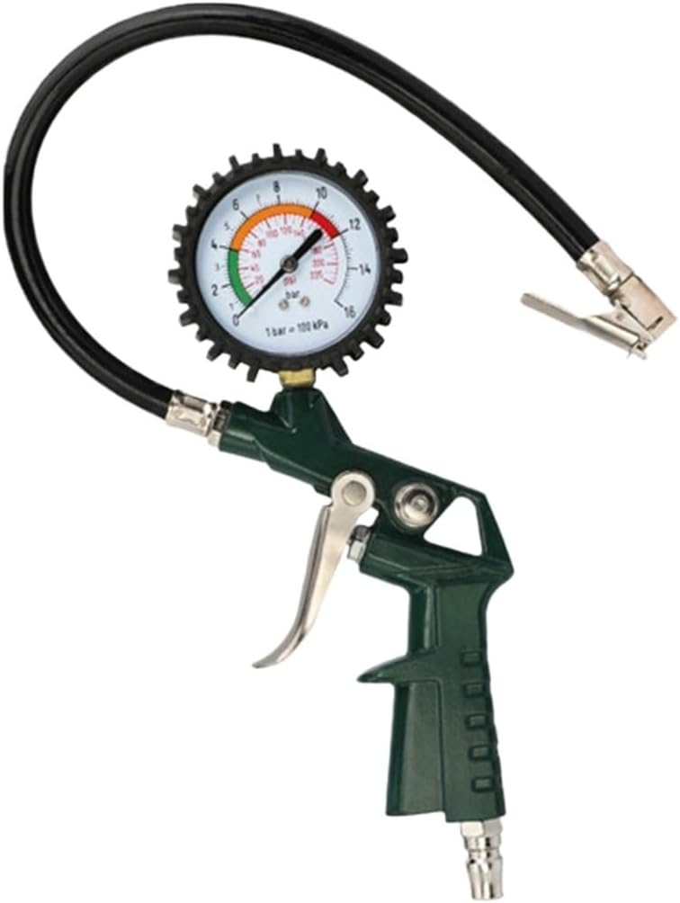 Tire Pressure Gauge for Car Motorcycle SUV Inflator Pumps Tire Repair Tools Pressure Gun Type for Air Compressor(Color:Japan Type)