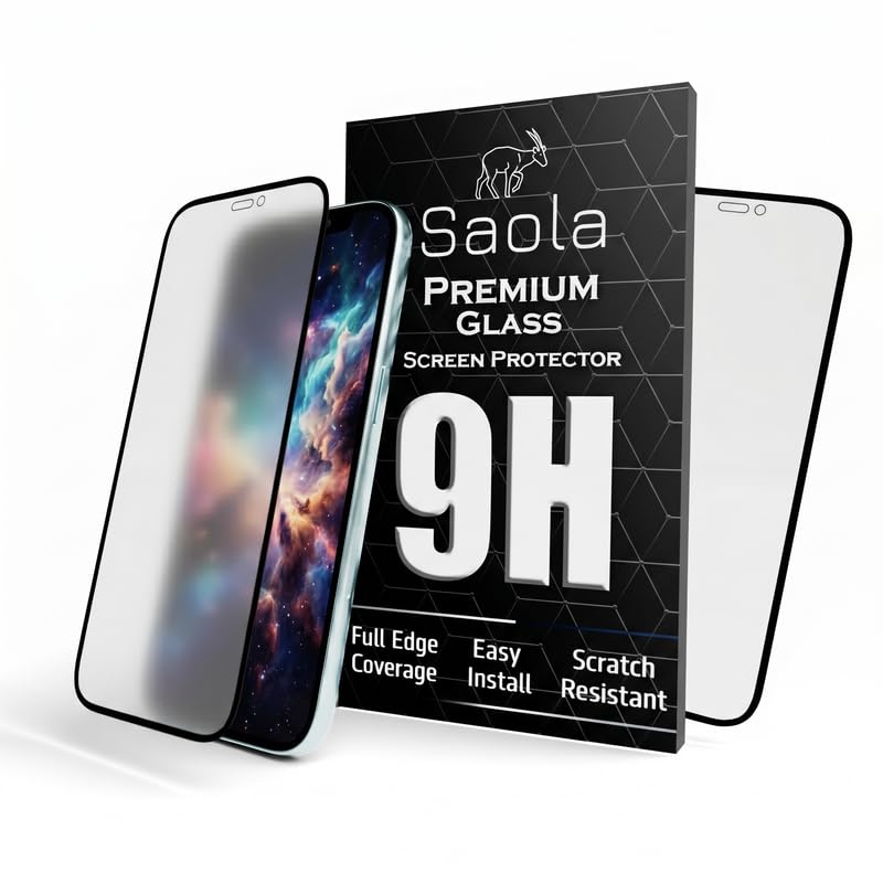 Image of Saola HD Matte Tempered Glass With 18H Hardness For Apple Iphone 11 Pro Max (PACK OF 1) with Hassle-less Installation Kit. Full screen Coverage. 6.5 inch
