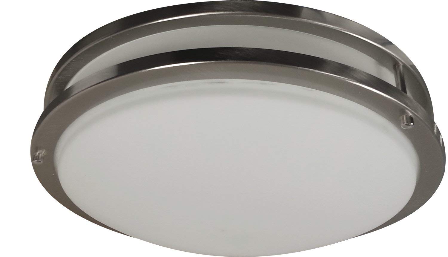 Laborate Lighting 12 Inch, LED Ceiling Light Flush Mount, Dimmable, CCT Color Temperature Selectable 2700K | 3000K | 3500K | 4000K | 5000K, 14W, 1120 Lumens, Energy Star, Chrome Finish