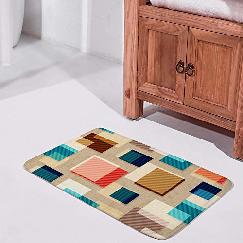 Tapis de bain antidérapant en microfibre 40x60 cm pour douche