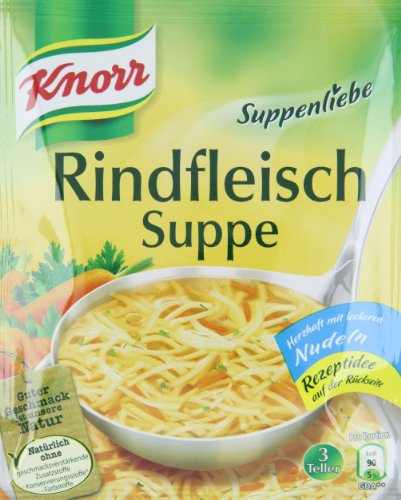 Knorr Suppenliebe Fertigsuppe Rindfleisch Suppe, 3 Portionen, 76g – Bild 6