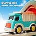 iPlay, iLearn Electric Train Set for Kids 3-5, Toddler Magnetic Train Trailer Track & Car Tracks Toys, Forest Adventure Railway Playset, Birthday Gifts for 3 4 5 6 7 8 Year Old Boys Girls Children