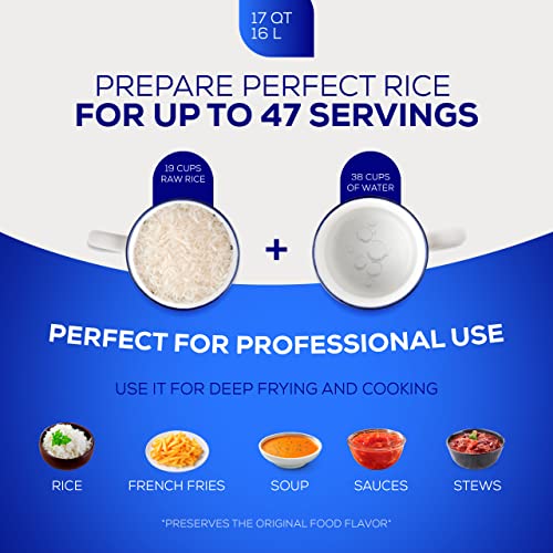 Universal-Large-Caldero-47-Cups-17-QT-16-L-Stainless-Aluminum-Pot-Even-Heat-Distribution-and-Fast-Cooking-Dutch-Oven-Pot-with-Lid-Ergonomic-Handles-Ideal-for-Rice-French-Fries-and-More