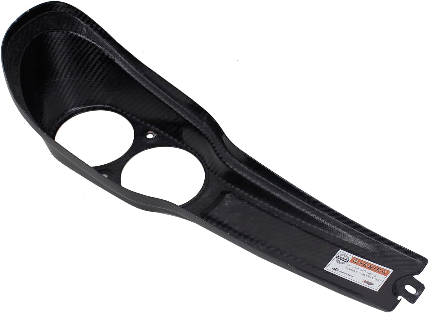 POWER JAMES Black 100% Carbon Fiber Gas Fuel Tank Console Dash Panel Cover for Harley Davidson 18-22 Low Rider FXLR 2020 2021 FXLRS