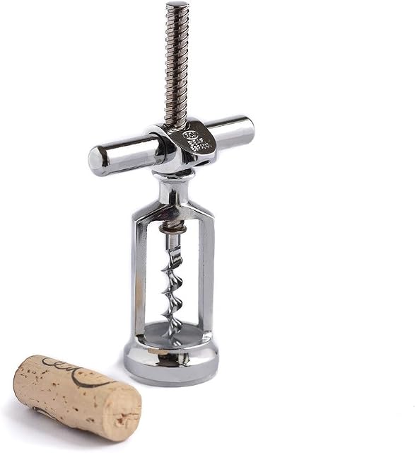 BOJ Olaneta Chrome-Plated Cellar Type Corkscrew, Silver, 30 x 30 x 30 cm