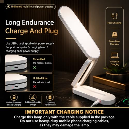 Price History of BKK Rechargeable LED Study Table Lamp with Touch ...