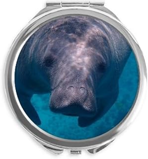 Marine Organism Photography Animal Picture Hand Compact Mirror Round Portable Pocket Glass