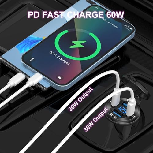 Cargador USB 4 puertos solve problemas de batería en coche de 12V 6