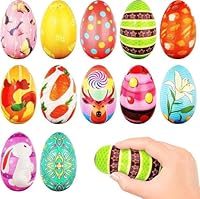 12 Stück Ostereier, Easter Eggs, Anti Stress Ostereier Bunt Toy, Ostergeschenke Kinder (JYCD-122)