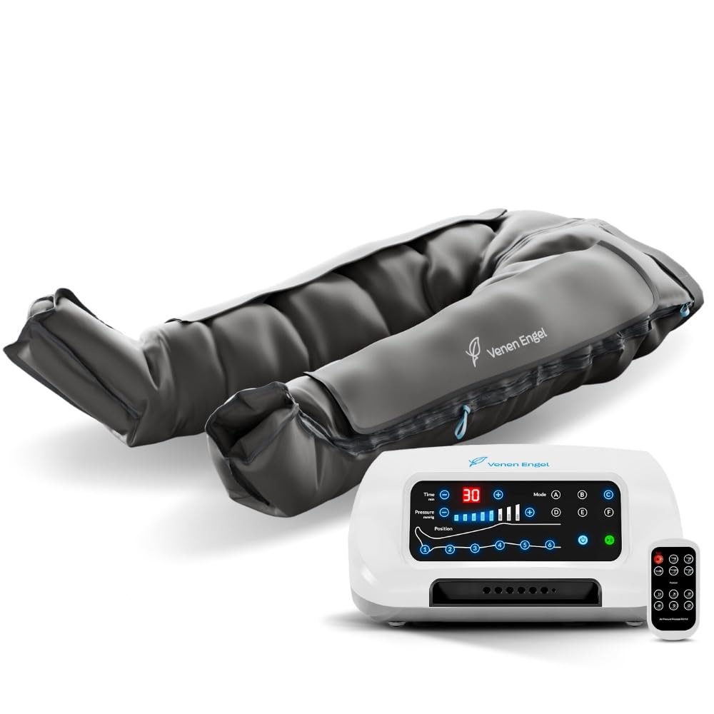 Venen Engel 6 Premium Recovery Boots 6 Programas de Masaje – Dispositivo Médico Certificado para Problemas Venosos y Linfáticos – Tratamiento de la Celulitis – Complemento para el Drenaje Linfático