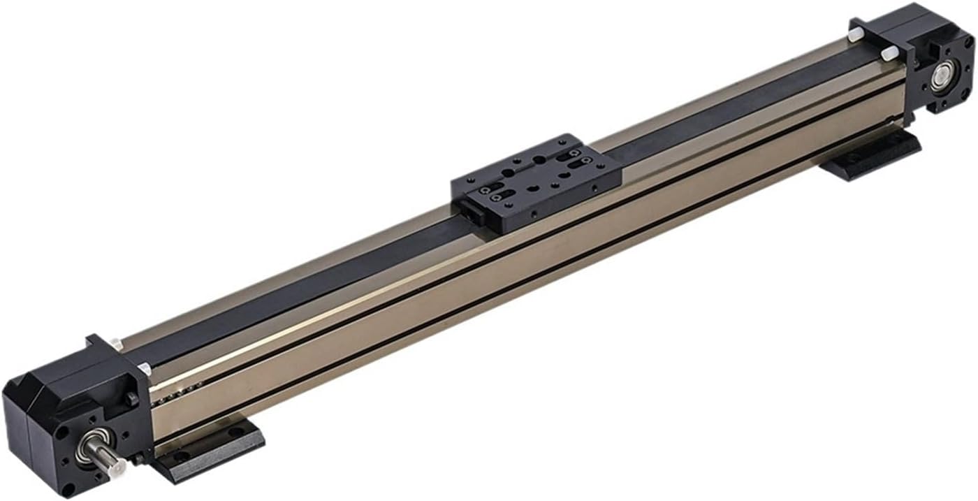 High Precision Slide Module Linear Shaft Actuator Guide Rail Workbench Automation Equipment Belt Driven Linear Motion Guide Rail(500mm Stroke)