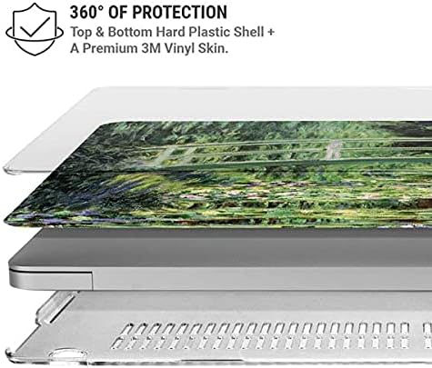 Skinit Case + Skin Compatible with MacBook Air 13in (2020) - Bridgeman Art White Waterlilies, 1899 Design