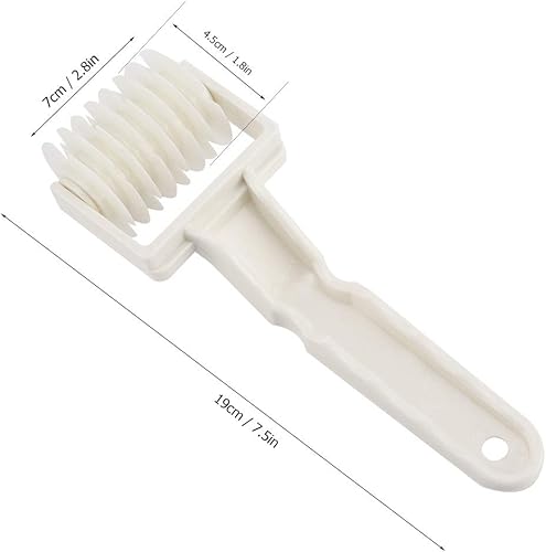 Miniatura 5 de Cortador de rodillo para manualidades de entramado de masa, pastel de galletas, pizza, pan, pastelería, cortadora de corteza, herramienta de