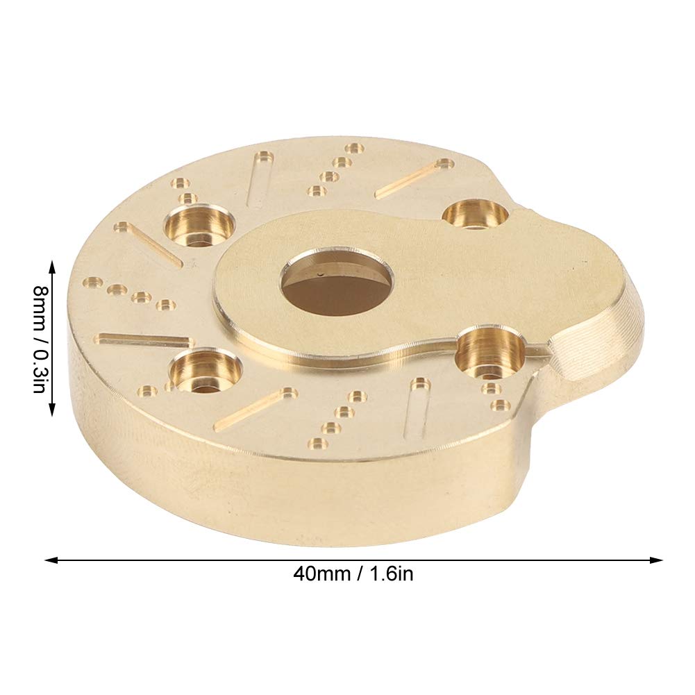 T best 2 Teilige RC-Crawler-Upgrade-Teile aus schwerem Messing für Axial SCX10 III AXI03007
