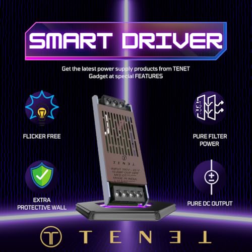 TENET SMPS 12V 120W 10A Power Supply - IP-54 Ideal for LED Signage, Strip Lights, Decorative Lighting, CCTV Surveillance, Industrial Automation,... - Image 3