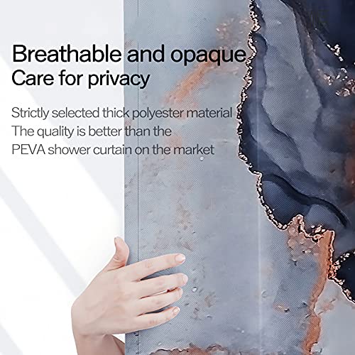 Rideau de douche imperméable séchage rapide lavable en machine - 7