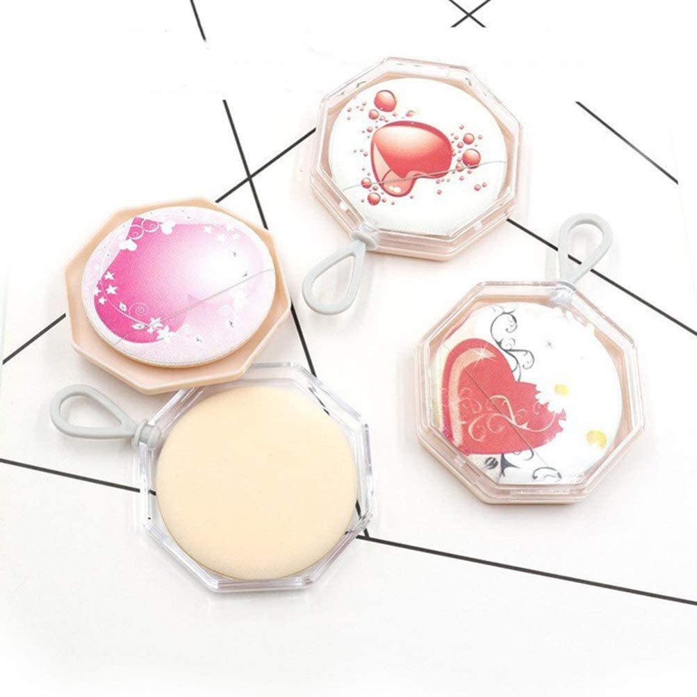 Schwammkissen Puffs, Make-up-Schwamm, Blender, Foundation-Schönheitswerkzeug, 4 Stück Make-up Foundation Puff Baumwolle lose Puderquaste Luftkissen Comestic Schwamm Foundation Applikator mit