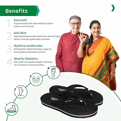 Image of ORTHO JOY Doctor Orthopedic Slippers For Ladies Daily Use /mcr chappals for women