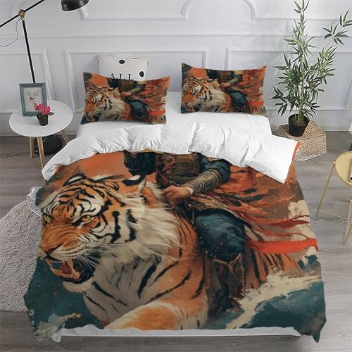 Housse de couette imprimé 3D animaux sauvage avec taies d'oreiller - 6