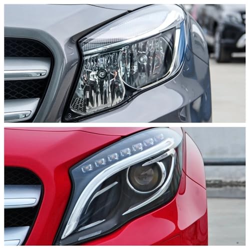 Lentille de phare pour Benz GLA W156 2015-2017 en verre transparent - 3