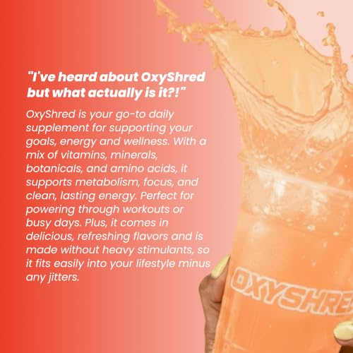 Image of EHP Labs OxyShred Pre Workout Powder - Peach Candy Rings, 33 Servings