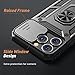 Goton Only for iPhone 14 Pro Max Case with Screen Protector - Slide Camera Cover with Ring Stand, Heavy Duty Military Grade Shockproof Rugged Accessories for iPhone 14Promax Black