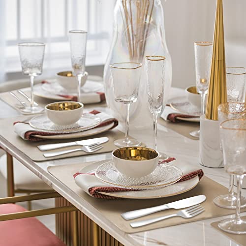 48 Pcs Silverware Set With Steak Knives For 8,Premiun Stainless Steel Flatware Cutlery Set,Mirror Polished Tableware Utensils Set For Home Restaurant Hotel,Include Fork Knife Spoon Set,Dishwasher Safe #TOP5