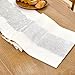 Aiimart Metallic Style Table Runner, Cotton and Linen Silver Table Runners 72 inches Long,Pre-Pressed Metal Striping Process, Birthday Wedding Decorations for Home Living Room Decor(Silver, 13