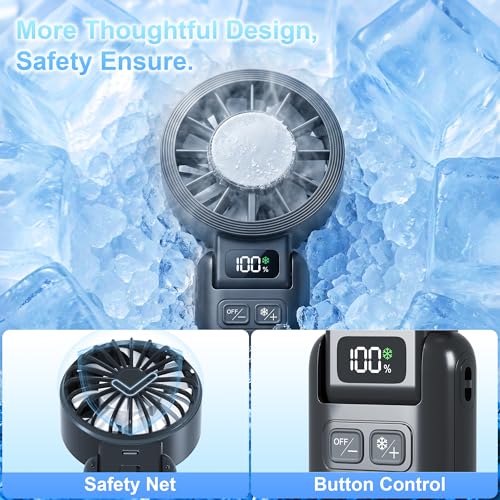 Husdensky Pro Handheld Portable Fan Cooling 3-in-1 Hand, Desk, Neck & Fan - image 5